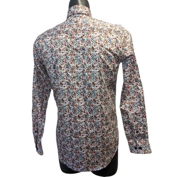 Nwt Martinique pink floral button front shirt small - Picture 4 of 10